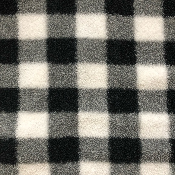 Vintage Northern Reflections Black & White Checkered Sherpa Vest - Picture 7 of 17